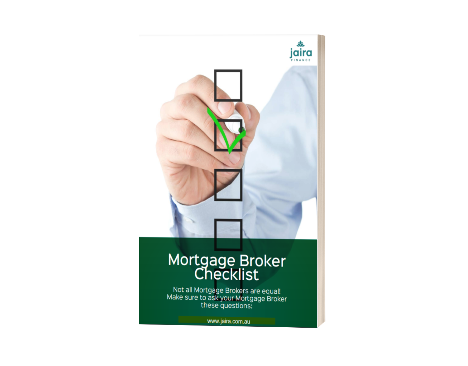 Mortgage Broker Ckecklist- Cover page cover - Jaira Home Loans